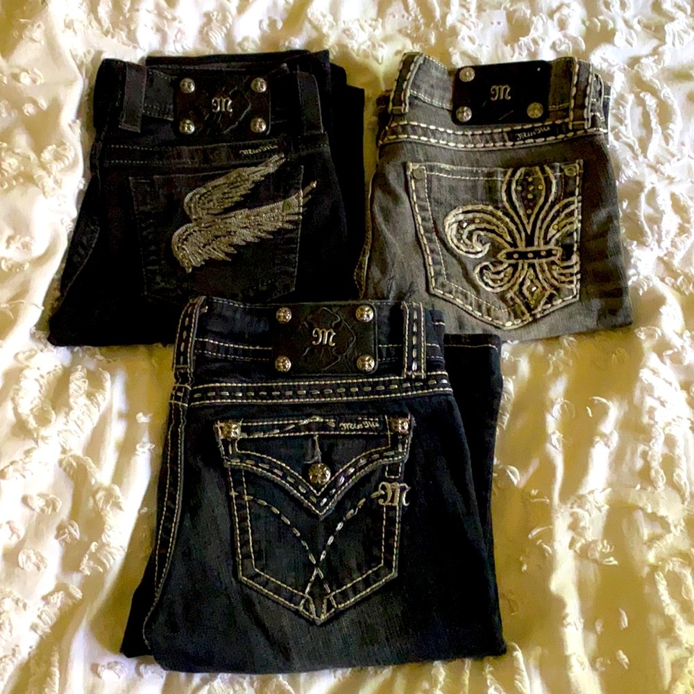 Miss me jeans boot cut bundle of 3 never worn